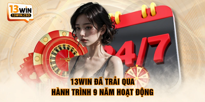 13WIN đã trải qua hành trình 9 năm hoạt động